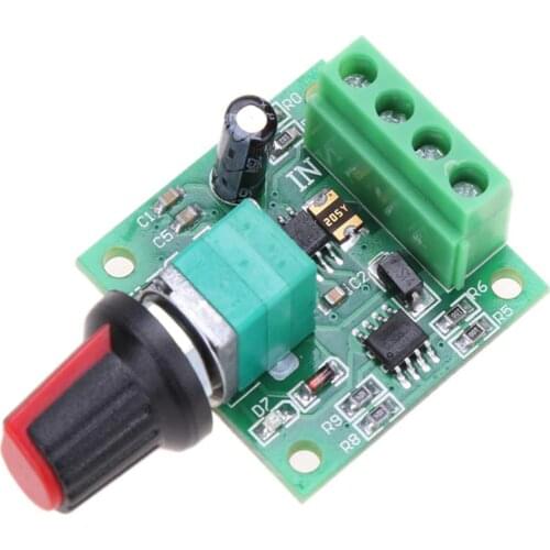 DC 1.8V 3V 5V 6V 12V 2A PWM Motor Speed Controller Low Voltage Motor Speed Control Switch PWM Adjustable Drive Module