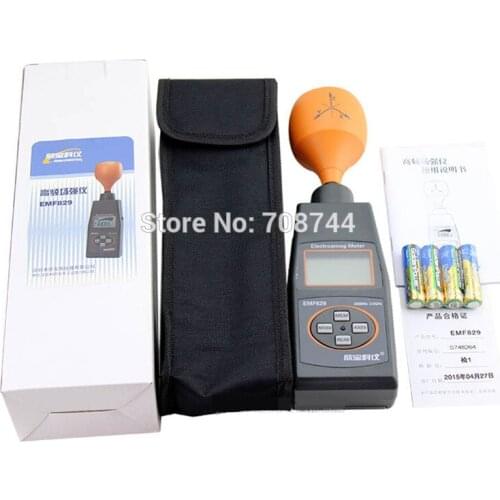 EMF829 Digital LCD Display Field Intensity Meter For Detecting 50MHz to 3.5GHz High Frequency Field Strength Tester