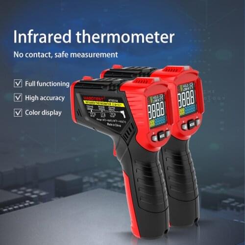Habotest Digital Infrared Thermometer Hygrometer Weather Station Temperature Meter Humidity Ambient Meter Laser Thermometre