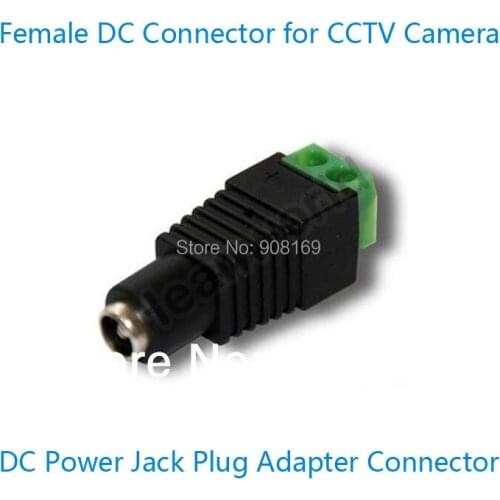 Heanworld 10pcs DC Connector female for CCTV camera 2.1mm DC power Connector DC Power Jack Plug Adapter cable Connector