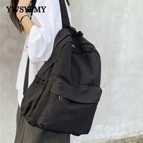 Canvas Backpacks for Women School Bags for Teenager Girls Laptop Backpack Student Shoulder Bag Large Capacity Boys Bookbag Zip