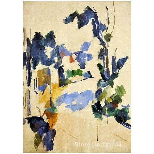 Art impressionism Study of Trees Paul Cezanne paintings reproduction High quality Hand painted