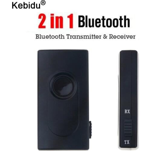 Kebidu Bluetooth V4.2 Transmitter Receiver Wireless A2DP 3.5mm Adapter Stereo Audio Dongle For TV Car /Home Speakers MP3 MP4