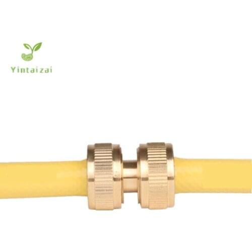 1/2" Brass Hose Repair Car Wash Watering Connector Garden Hose Irrigation Fittings Hose End Connector