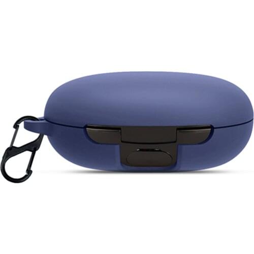 Soft Protective Cover Shell Anti-fall Earphone Case For Anker Soundpeats LIFE A2 NC Protective Skin Case With Carabiner