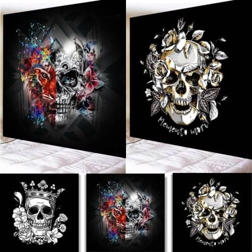 Wall Art Poster Abstract skull Canvas Painting Prints Wall Pictures and prints for living room Home Decoration
