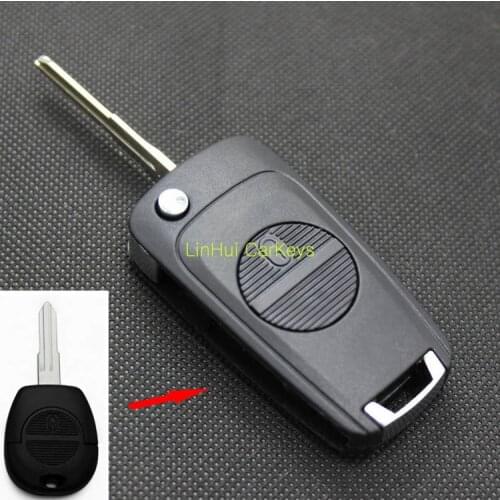 PINECONE Key Case for NISSAN CEFIRO 2 Buttons Remote Key Modified Blank Key Shell Cover With A32 Blade 1 PC