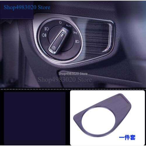 Fit For Volkswagen VW Teramont Atlas 2017 2018 ABS Interior Headlight Control Button Switch Cover Frame Trim Auto Accessories