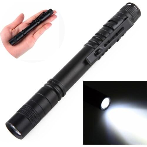 Portable LED Flashlight Lantern Pen Light With Clip Pocket Waterproof Torch Lamp For Home Outdoor Hiking Camping Emergency Lamp