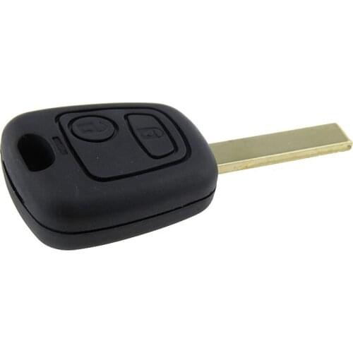 2 Buttons Car Key Case Blank Shell For Peugeot 307 607 207 For Citroen C1 C3 Remote Key Case Cover
