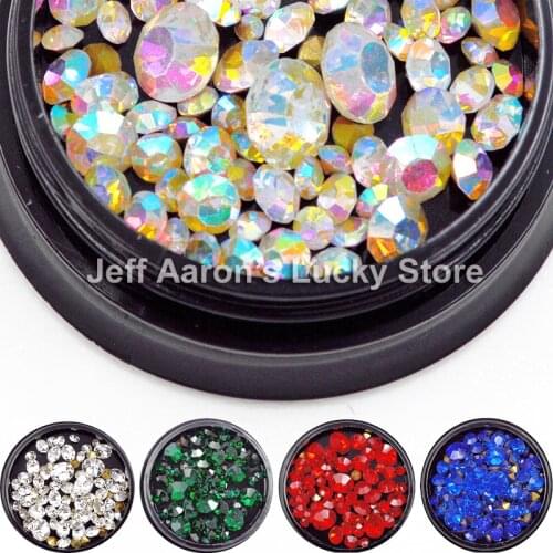 Mixed sizes sharp bottom nail art decorations rhinestones nails accessoires culet diamond new arrive
