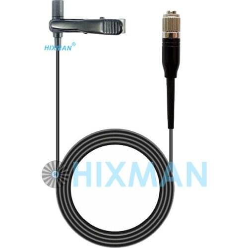 HIXMAN LM3-CH OmniDirectiona Lapel Tie clip lav Lavalier Condenser Microphone For Audio Technica Hirose 4-Pin CH-Style Connector