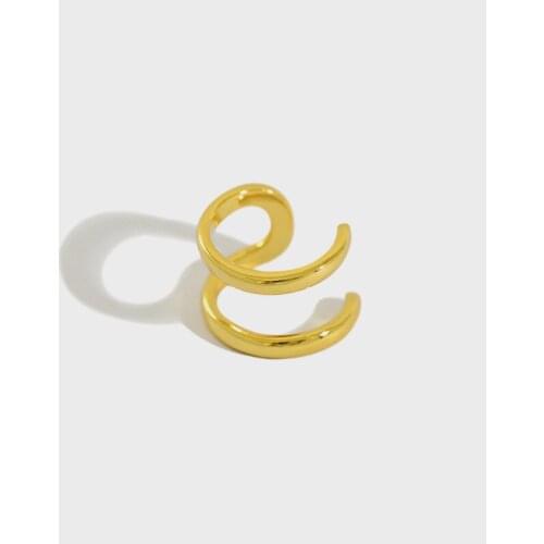 YPAY 1 PC 100% Solid 925 Sterling Silver Clip On Earrings for Women No Piercing Ear Cuff Earring Ear Line Fine Jewelry YME503