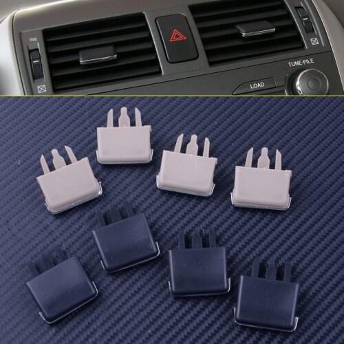 4Pcs/lot Car Center Dash A/C Vent Louvre Blade Slice Air Conditioning Leaf Clip For Toyota Corolla 2004 - 2008 2009 2010