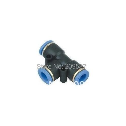 50pcs 8mm Push In Equal Tee Pneumatic Quick Connectors