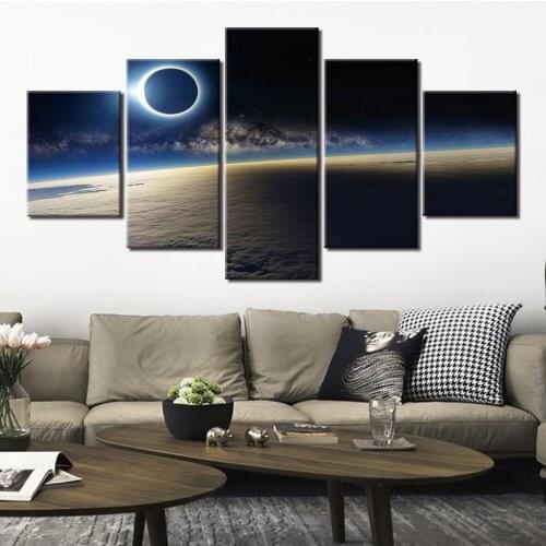 Abstract Painting Night view moon Picture Decoration Home Wall Art Posters And Prints Decorative Picture Giclee Artwork