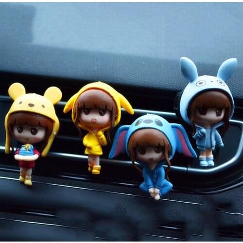 Car Vent, Perfume, Clip, Cartoon Girl, Air Conditioner, Decoration, Car Air Conditioner Aromatherapy