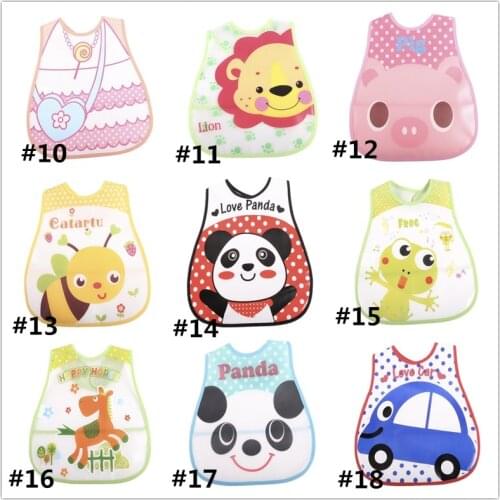 3pc/lot Cartoon Baby Bibs Waterproof Newborn Bandanas Feeding Baby Burp Cloths Girls Boys Saliva Towel Print Apron