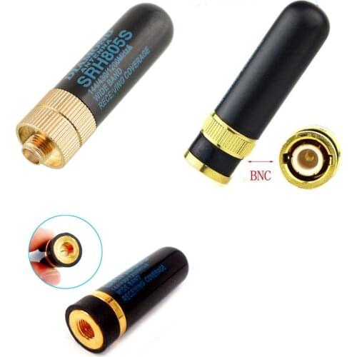 Banggood UHF+VHF SRH805S SMA Female/SMA Male/BNC Antenna for 2 Way Dual Radio Baofeng ICOM Kenwood Walkie Talkie