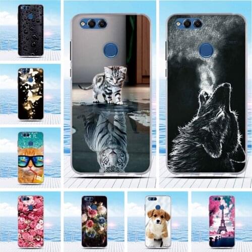 Phone Cases For Huawei Honor 7x Case Soft Silicone Cover For Honor 7x Coque For Huawei Honor 7X Funda Phone Cases Print Cover