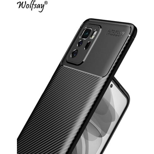 For Xiaomi Redmi Note 10 Pro Case Bumper Silicone Carbon Fiber Cover For Redmi Note 10 Pro 5G Case For Redmi Note 10 Pro (China)