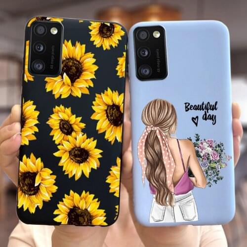 For Samsung A41 Case SM-A415F Popular Sunflower Back Cover For Samsung Galaxy A41 A 41 Phone Cases Soft Slim Fundas 6.1'' Bumper