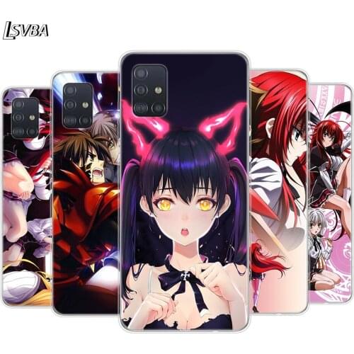 High school dxd Anime Cartoon For Samsung Galaxy A01 A11 A12 A22 A21S A31 A41 A42 A51 A71 A32 A52 A72 A02S Soft Phone Case