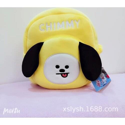 Cartoon children plush backpack mini schoolbag puppy plush backpack children schoolbag girls boys backpack