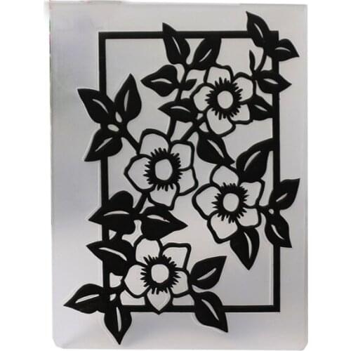 DIY Scrapbooking Flowers Gift Rose Embossing File Templates Card Plastic Template Garden Crafts Sewing Embossing Folders