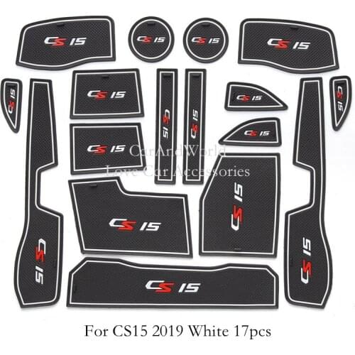 For Changan CS15 Interior Moulding Non-slip Cup Mats Anti Slip Door Groove Gate Slot Pad Mat 2016 2017 2019 Car Accessories