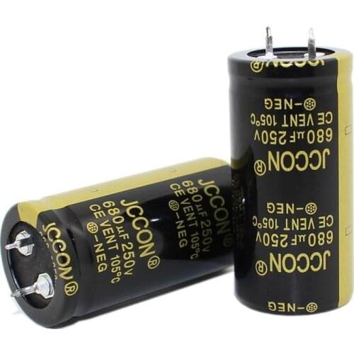 JCCON Thick-foot Electrolytic Capacitor 250v680uf Volume 25x50 Inverter Power