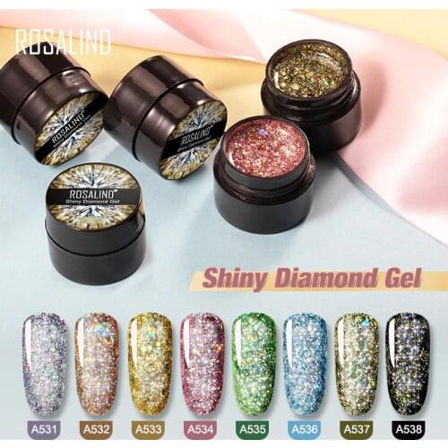 ROSALIND Painting Gel Varnish Nail Polish UV Semi Permanent Primer Nails For Manicure Shiny Diamond Gel Hybrid Varnish Nail Art