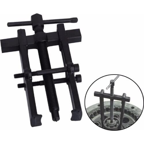 NS Modify Two Jaws Gear Puller Black Plated Armature Bearing Puller Forging Carbon Steel Spiral Puller Forging Removal Hand Tool