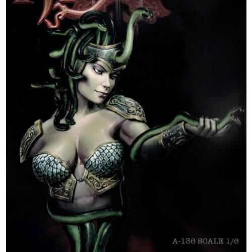 1/6 Resin Bust Kits Snake Girl model self-assembled A-136