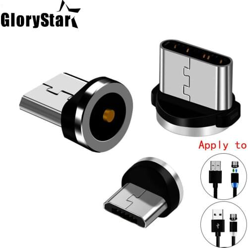Magnetic Cable Plug Type C Micro USB C Plug 8 Pin Fast Charging Adapter Phone Microusb Type-C Magnet Charger Cord Plugs