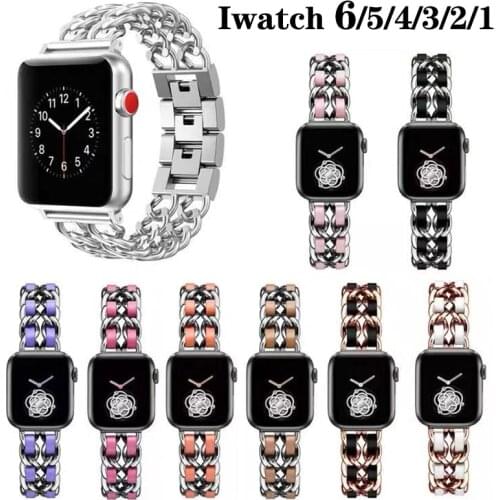 Apple Metal watchband Se / 6/5/4/3/4/1 Apple Stainless Steel Strap 38mm 40mm / 42mm 44mm Universal Iwatch Metal Strap Wristband