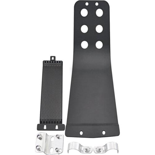 Motorcycle Black Skid Plate Accessorie Engine Guard Skid Plate Shield w/ Cooler Cover Net Fit for TRIUMPH Thruxton/SCRAMBLER 900