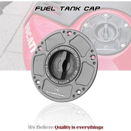 Motorcycle Accessories CNC Quick Release Black Keyless Fuel Gas Tank Cover Cap Case for DUCATI 899 959 1199 PANIGALE