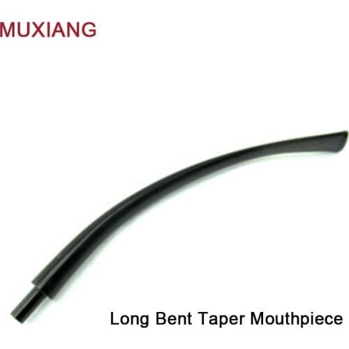 MUXIANG Reading Pipe Specialized Bent Taper Long Mouthpiece Briar Wood Pipe Mouthpiece China Supplier be0047