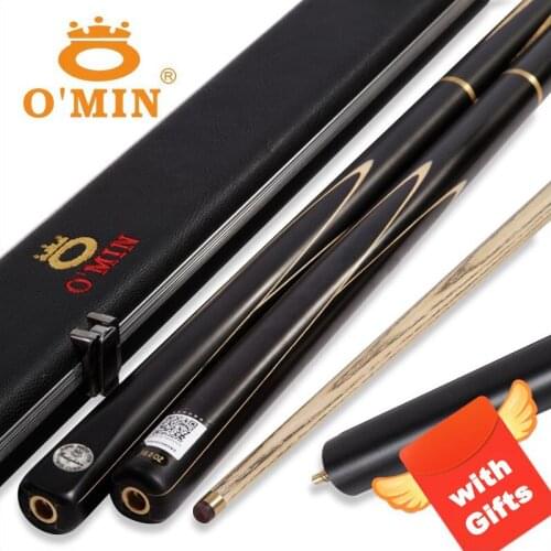 O'Min Enlightenment 3/4 Split Snooker Cue 9.5mm 10mm Tip Professional Snooker Cue with Excellent Box and Extension and Gifts