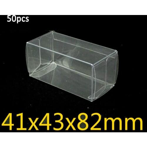 20/25/50pcs PVC Transparent Protector Box Case Dust Proof Kids Toy Car Model Display Boxes Holders Gift Box 41*43*82mm