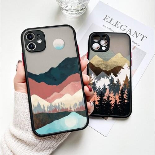 For Iphone 12 Pro Max 11 Pro Mini X XS Max XR 7 8 Plus 6 6S SE 2020 Clear Case Luxury Matte Iphone12 Iphone11 Funda Bumper Etui