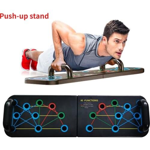 Push Up Rack Folded Board Abdominal Bar Multi-Function Fitness Gym Home BodyBuilding Muscle Grip Training Exercise Equipment