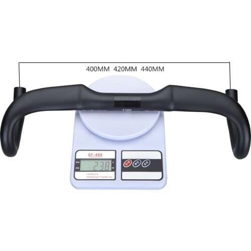 BALUGOE Full Carbon Fiber Handlebar Road Bike Handlebar Bike Handlebar Road Bike Handlebar 31.8MM 400/420/440mm Bicycle Parts