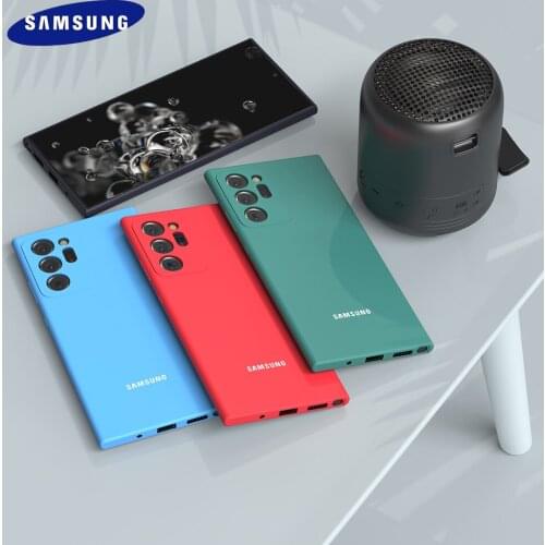 Samsung Galaxy Note20 Note20Ultra Case Liquid Silicone Shell TPU Silky Soft-Touch For Note 20 Ultra Camera Full Protective Cover