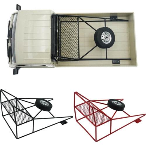 Replacement Metal RC Rear Bucket Cage Roll Cage For WPL D12 1/10 Truck Car DIY Upgrade Accessories Red/Black Available