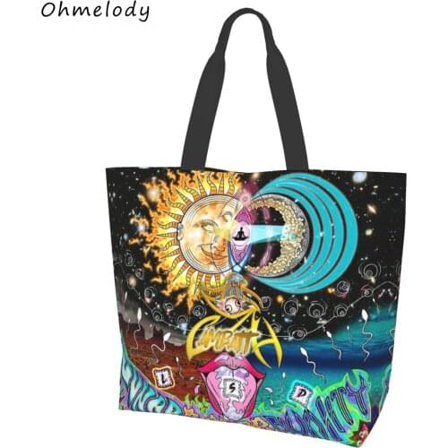 Trible Sun and Moon Polynesian Womens Totes Bag Beach Bags Large Capacity Foldable Ladies Travelling Shoulder Handbags