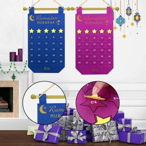 Eid al Adha Led light eid mubarak Ramadan Party Decoration Calendar Banner Ballons