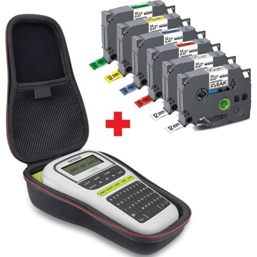 UniPlus Carrying Case Fit for Brother PT PT-H110 PT H110 PT-H100 Hard Portable Packing Bag Box 12mm Label Tape 231 131 631