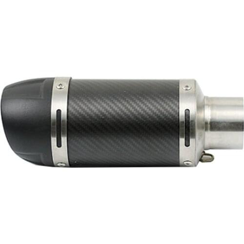 Universal Motorcycle Exhaust Muffler Carbon Fiber Exhaust Motorbike 51mm Inlet Exhaust ER6N Z750 CB600 CBR600 1000 CBR250 AK098